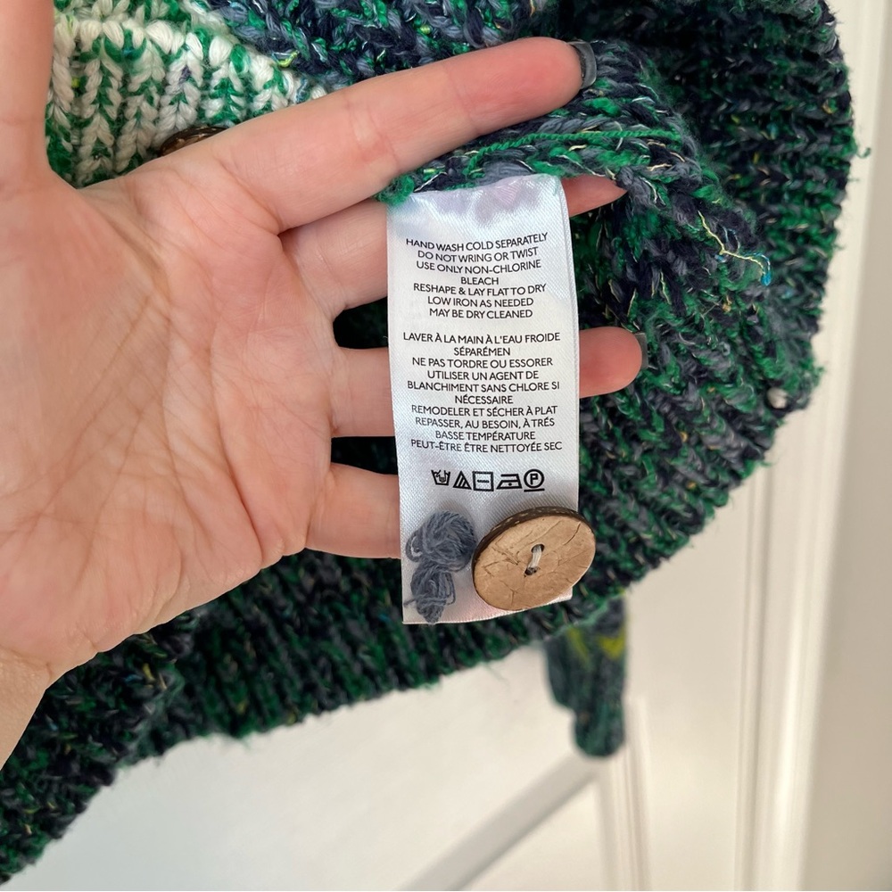 EUC Pilcro Anthropologie Sunset Embroidered Cardigan size Small - Picture 13 of 13